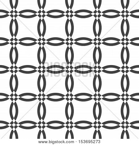 geometric seam less pattern wallpaper vector, white and black