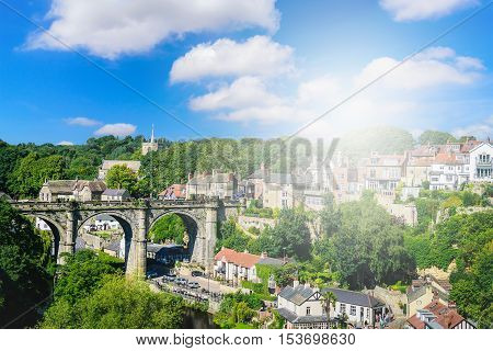 Knaresborogh Town in North Yorkshire England. UK.