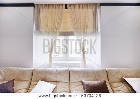 Russia,Moscow region -  living room interior design in luxury country house