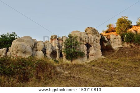 Kаrdjali Pyramids in the summer, Zimzelen village, Bulgaria