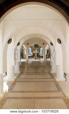 Baths of Kallithea Springs on the island of Rhodes. Greece