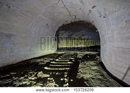 Abandoned coal mine in Tkvarcheli, Abkhazia, Georgia