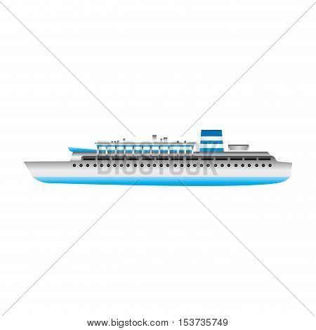 tourism cruiseship icon image vector illustration design