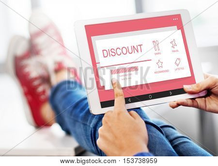 Discount Voucher Coupon Gift Certificate Concept