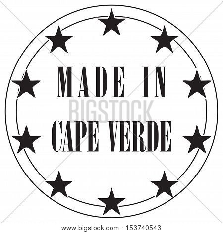 Round the stamp imprint of Made in Cape Verde.