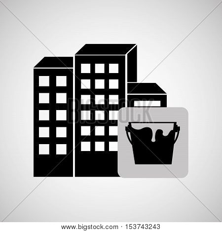 construction reapir building painting icon design vector illustration eps 10