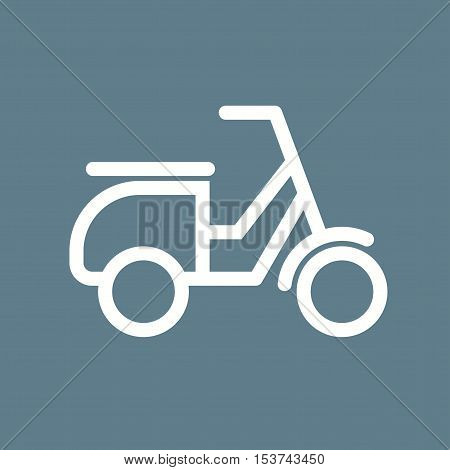 Scooter, vespa, speed icon vector image. Can also be used for vehicles. Suitable for mobile apps, web apps and print media.