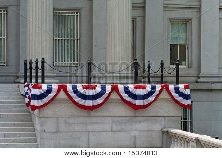 Governo edificio decorato 4 luglio Washington