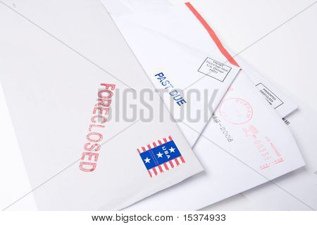 Stapel Post gestempelt