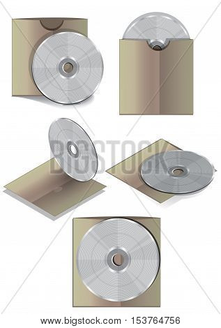 The layout of CD DVD disks and packaging