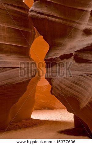 belli effetti luce all'interno del famoso Antelope slot Canyon