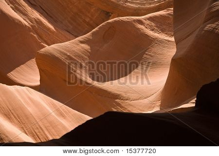 belli effetti luce all'interno del famoso Antelope slot Canyon