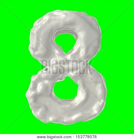 number 8 white milk the hroma key