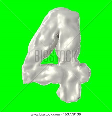 number 4 white milk the hroma key
