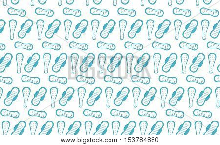Menstruation feminine hygiene seamless pattern. Pads pantyliners tampons seamless texture. Female hygiene products background. Women's hut wallpaper. Vector illustration.