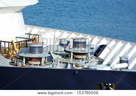 Mooring Winch With Hawser