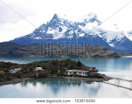 Landscape in Torres del Paine National Park, Chile