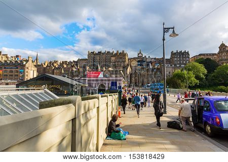 Entrance Of The Waverly Station In Edinburgh