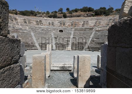 Theatre Of Halicarnassus In Bodrum, Turkey