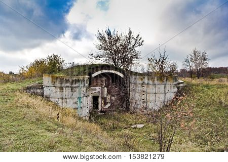 Ruins of abandoned Russian military base at Elets