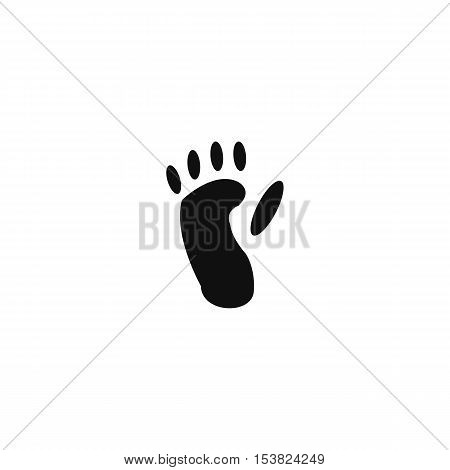 Animal footprint - monkey,Simple footprint. Icon Vector