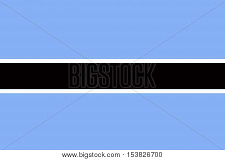 Botswana flag ,Botswana national flag illustration symbol.