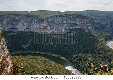 The Gorges de Ardeche is made up of a series of gorges in the river Ardeche forming a thirty-kilometre long canyon.