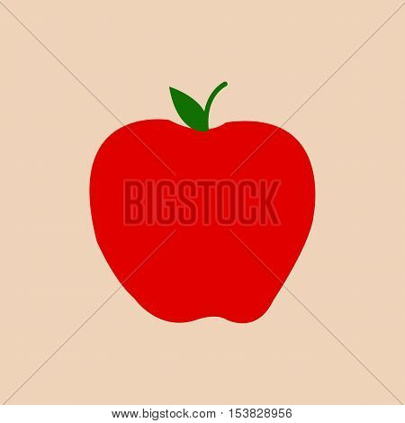 Apple,apple fruit healthy food icon. Isolated and flat illustration. Vector graphic