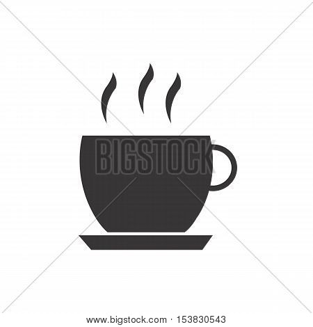 Coffee cup icon,Shape of coffee cup icon. Vector illustration