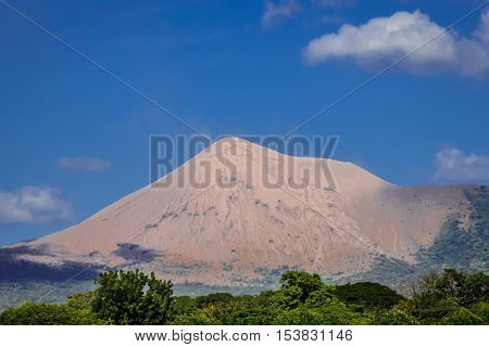 Telica volcano view from Leon in Nicaragua