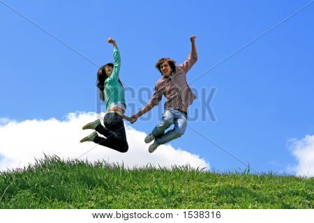 Jumping Couple