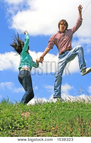 Jumping Couple