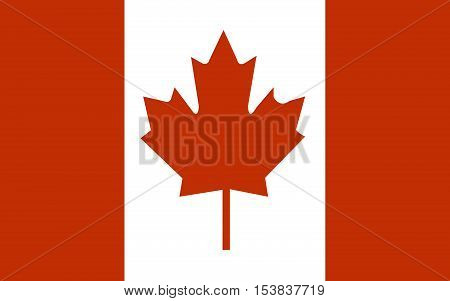 Standard Proportions and Color for Canada Flag