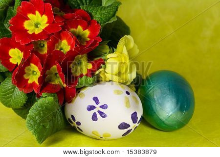 Colorful Painted Easter Eggs