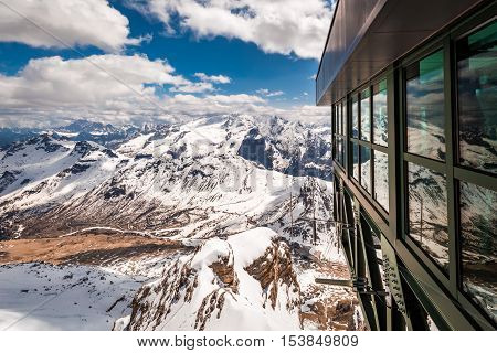 Wonderful View From The Summit Of Sass Pordoi, Dolomites, Italy