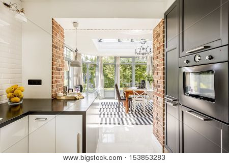 Interior With The View Of A Garden