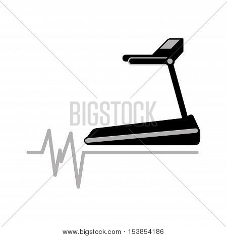 walking machine icon fitnes sport graphic vector illustration eps 10