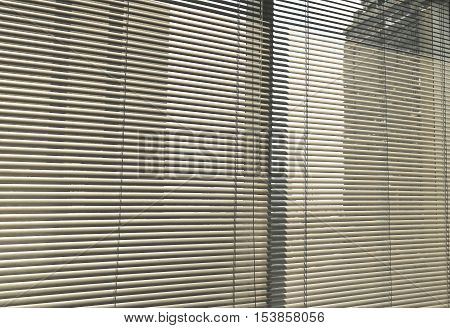 Window Grey Metallic Jalusie Sunblinds Background Office