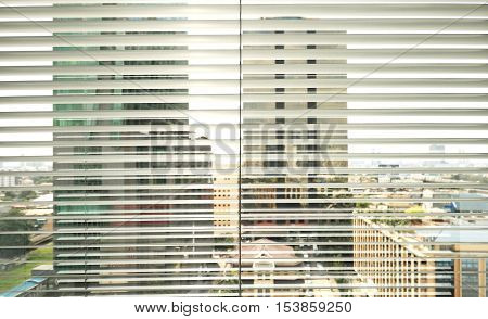 Window Grey Metallic Jalusie Sunblinds Background Office
