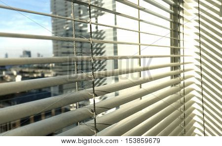 Window Grey Metallic Jalusie Sunblinds Background Office