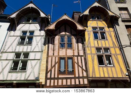 Timber-Framed Houses Troyes Aube Department Alsace Champagne-Ardenne Lorraine region France