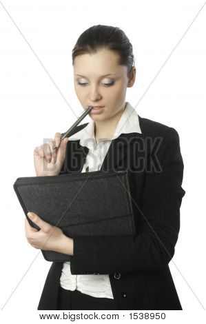 Empresaria con documentos 3
