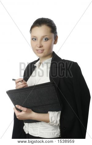 Empresaria con documentos 4