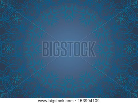 Vintage floral background in ethnic style.Vintage floral background in ethnic style. Vector illustration