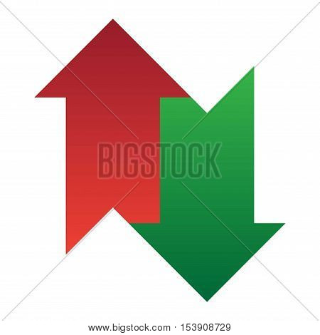 UI interface reload circle button element. Vector internet reload arrows button isolated. Website circle re-load round button sign.