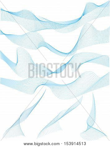 abstract wind motion on white background. Vector illustration