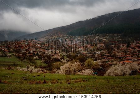 Spring time at architectural reserve Zheravna, Bulgaria