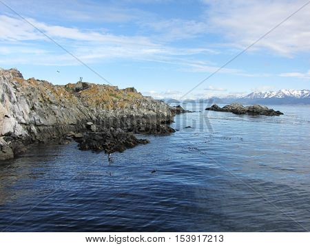 Rocks in Beagle Channel - Ushuaia, Argentina
