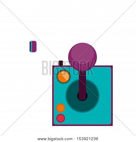 joystick with buttons for games vector illustration