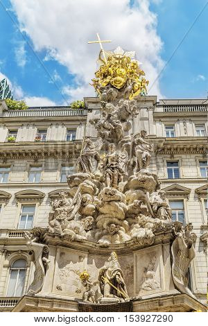 Plague Column In Vienna, Austria.